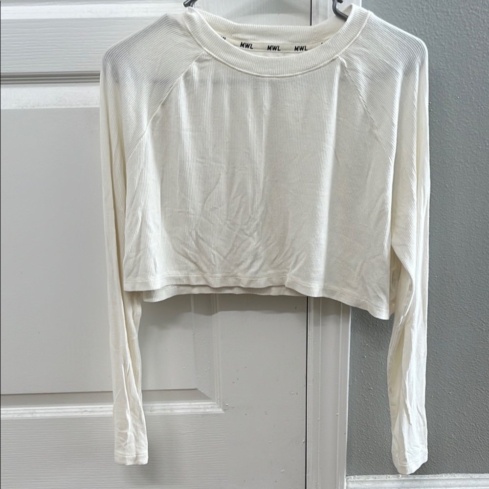 Madewell Cream Long Sleeve Tee